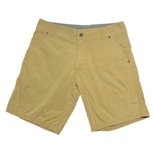 KÜHL Outdoor Hiking Shorts Men's 32 Khaki Cargo 10" Inseam Trail Causal Camping